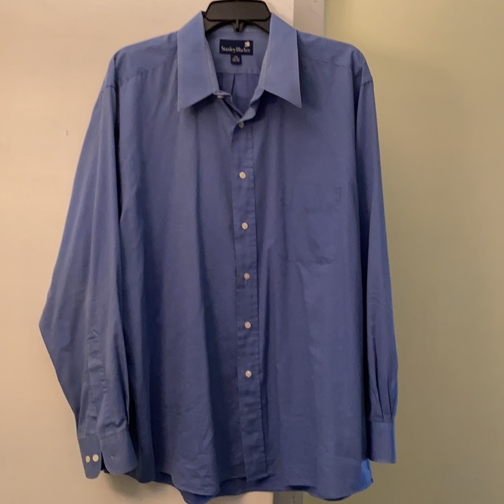 Stanley Blacker Classic Blue Button Down Shirt - image 2